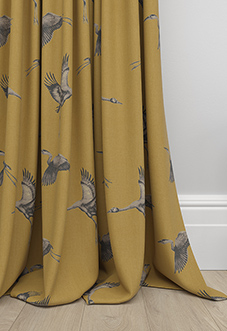 Cranes, Gilt - Made to Measure Curtains